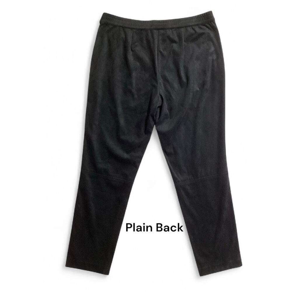 J. Jill Wearever Collection Pull On microsuede pants Stretch size M black - Picture 2 of 7